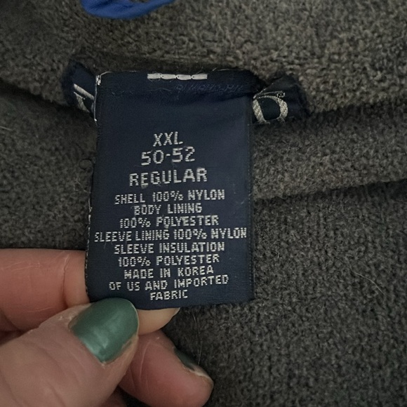 Lands' End Men's Classic Blue Windbreaker Aircore-200 Polartec - Picture 10 of 11